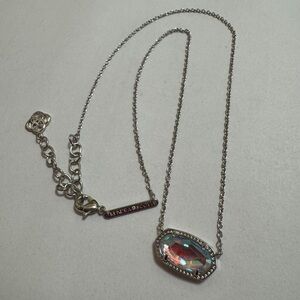 Kendra Scott Elisa Pendant Necklace - Abalone Shell / Silver